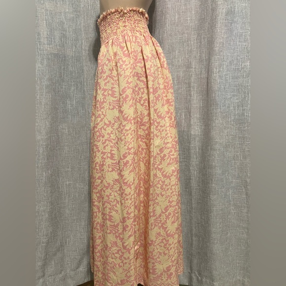 New”NATALIE MARTIN Bella silk skirt floral-SMALL- in cream & light pink - Picture 3 of 6